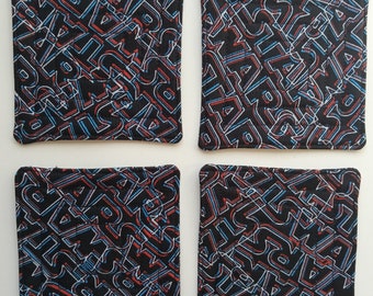 Set of 4 Quilted Star Wars Coasters