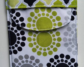 Black and Green Geometric Fabric Glasses/Sunglasses/Cell Phone Case