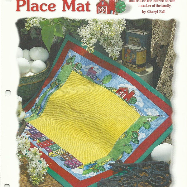 Bordered Place Mat Sewing Pattern