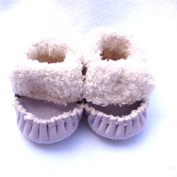 Purple Lilac, TotMocs,  Baby Moccasins, soft soled shoes, crib shoes, slippers