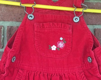 red jean jumper