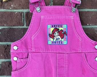 hot pink dungarees