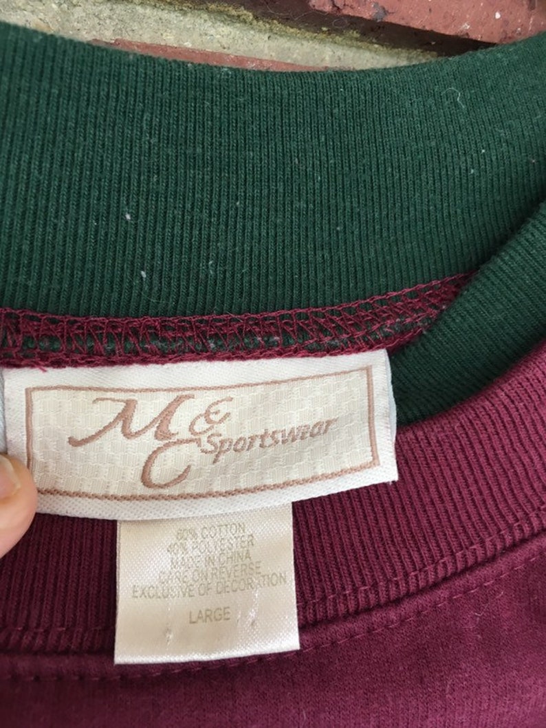 grandkids pullover, Patchwork Sweatshirt Vintage Grandma Sweater Grandmother Christmas heart appliqu\u00e9 sustainable gift Women/'s size L