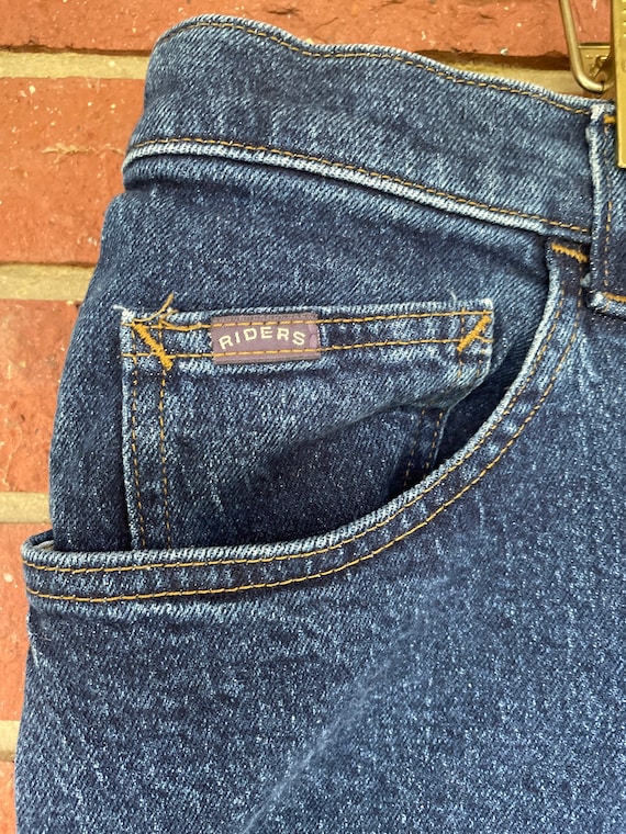 Vintage Jeans, Plus Size Riders, Dark Wash Denim,… - image 3