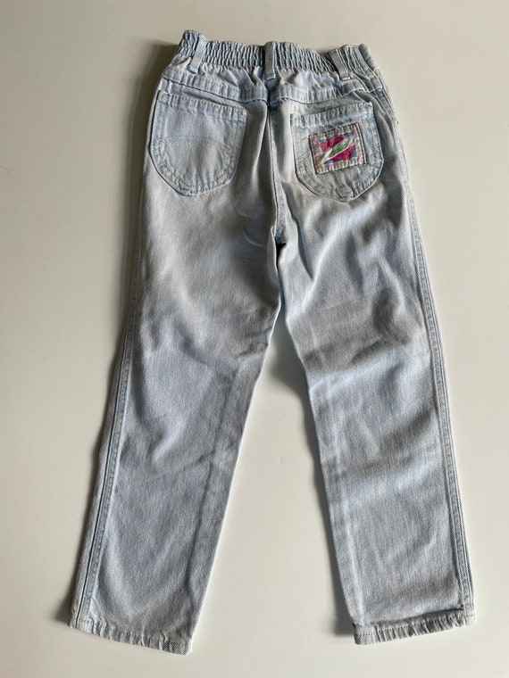Vintage jeans, retro chic denim, girls size 6X 6,… - image 2