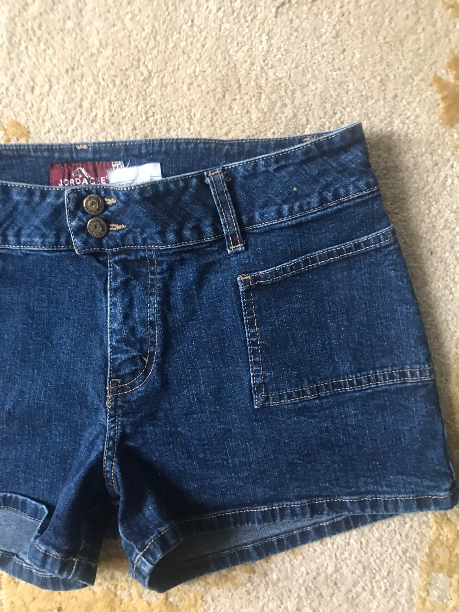 Vintage shorts Y2k 90s back pockets 2000s jeans lazy oaf | Etsy