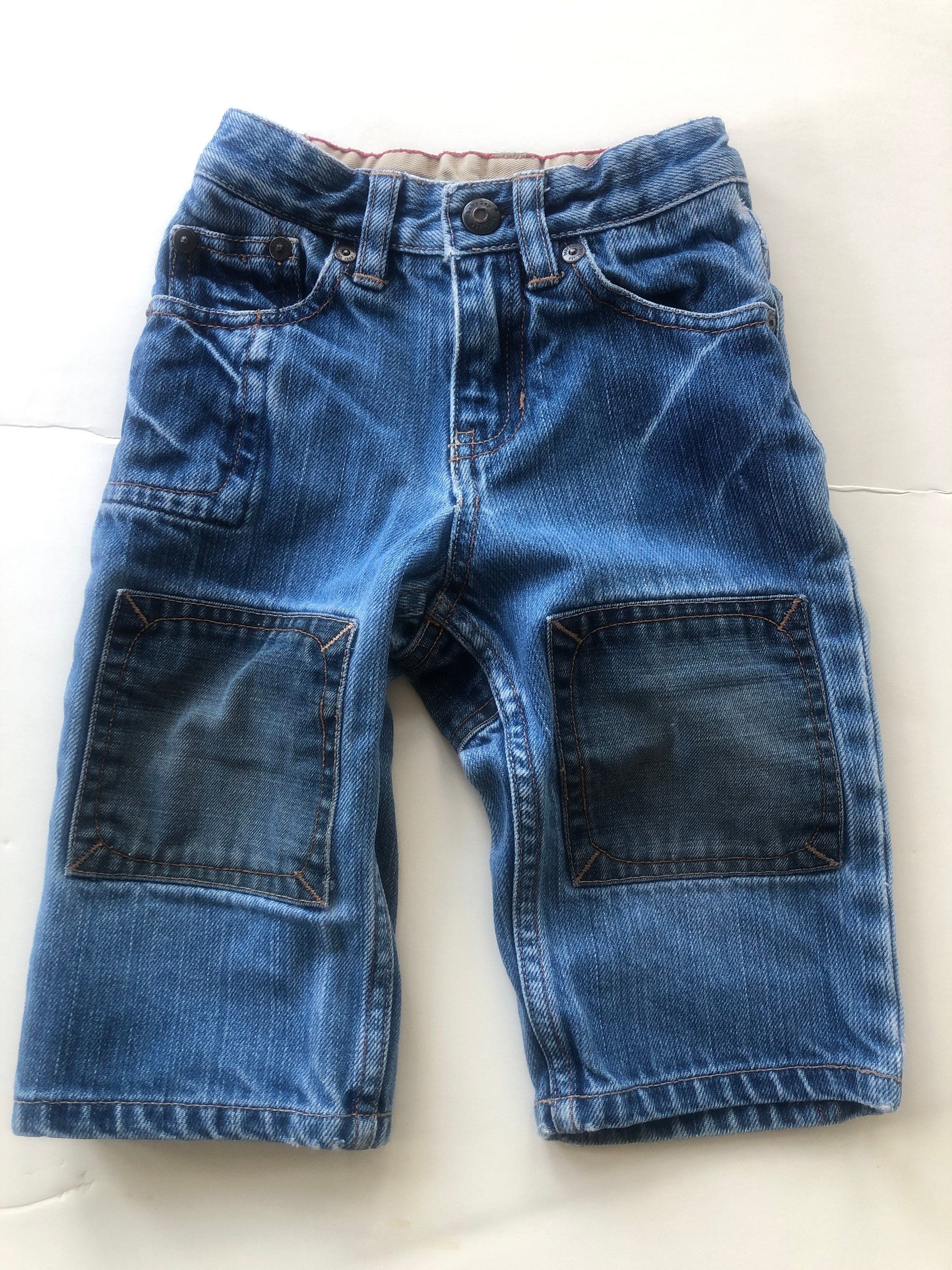 Vintage jeans 90s baby clothes adjustable waist denim | Etsy