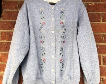 button up fleece cardigan