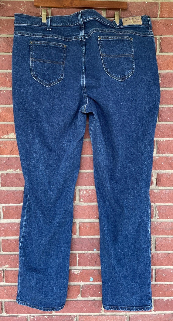 Vintage Jeans, Plus Size Riders, Dark Wash Denim,… - image 5