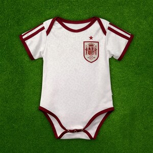 Spanien Babyfotbollströja, Bodysuit, Bortatröja, Trikot