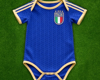 Italy Baby Soccer Jersey , Bodysuit, Home Football Jersey, Trikot