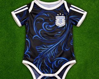 Argentina Baby Soccer Jersey , Bodysuit, Away Football Jersey, Trikot