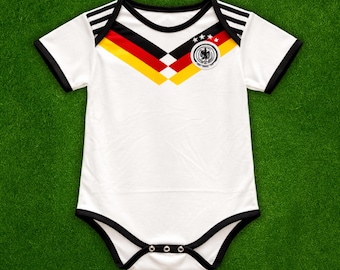 Camiseta de fútbol para bebé de Alemania, body, camiseta de fútbol local, trikot
