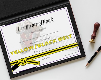 BJJ Kids Belt Promotion Certificates Printable – Jiu Jitsu Digital Download