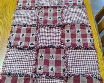 Stars, Stars Homespun Table Runner,  Homespun Table Runner,  Burgandy Homespun Table Runners
