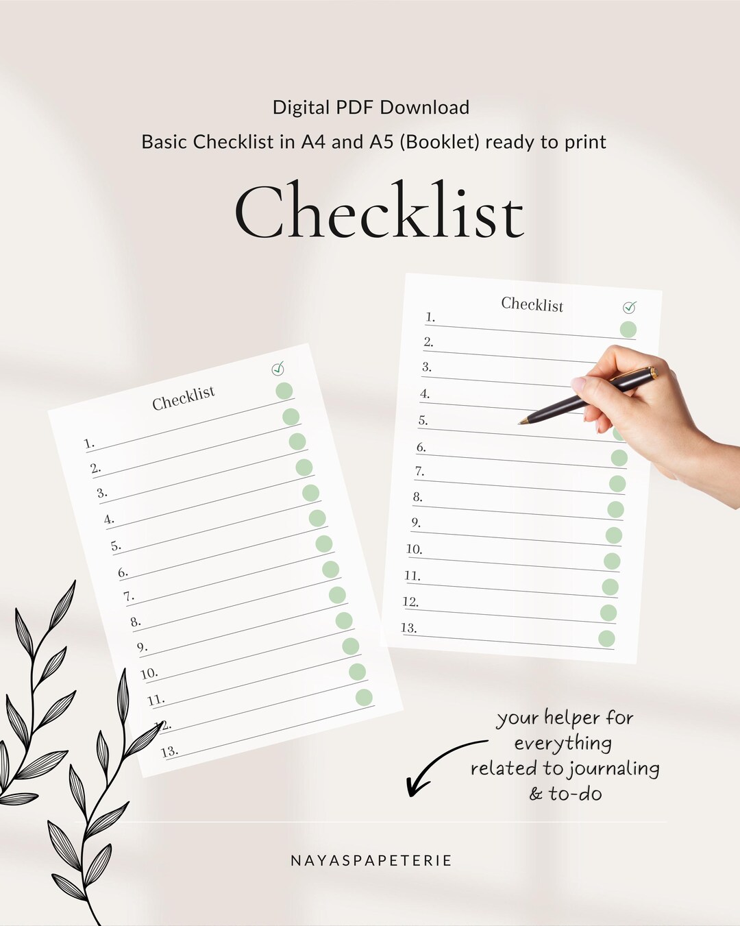 Printable Checklist | Digital Download | Planners | to Do | Vacation ...