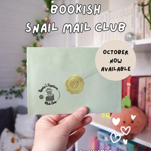 Bookish Snail Mail Club | Postcards | Bookmark | Sticker | Short Story | Murder Mystery | October-Collection | True Crime | Thriller | Print