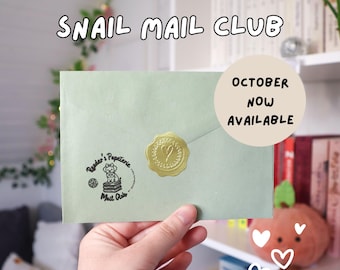 Bookish Snail Mail Club | Cartoline | Segnalibro | Adesivi | Racconto breve | Giallo | Collezione di ottobre | Cronaca nera | Thriller | Stampa