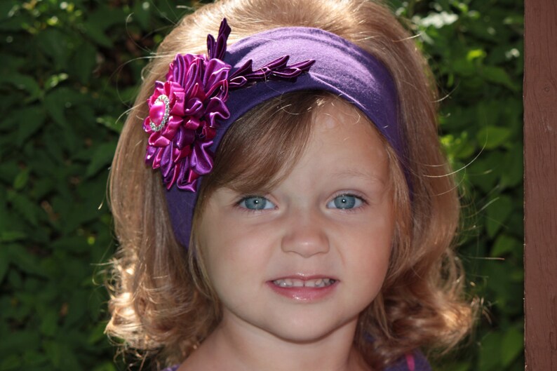 Sale fall headband purple fuschia violet purple plum headband purple harvest rich beautiful diamond photo prop portrait infant headband
