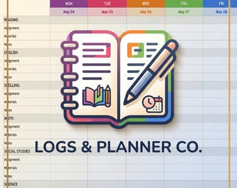 Paquete de registro semanal de tareas, trabajo y asuntos personales (descarga digital)