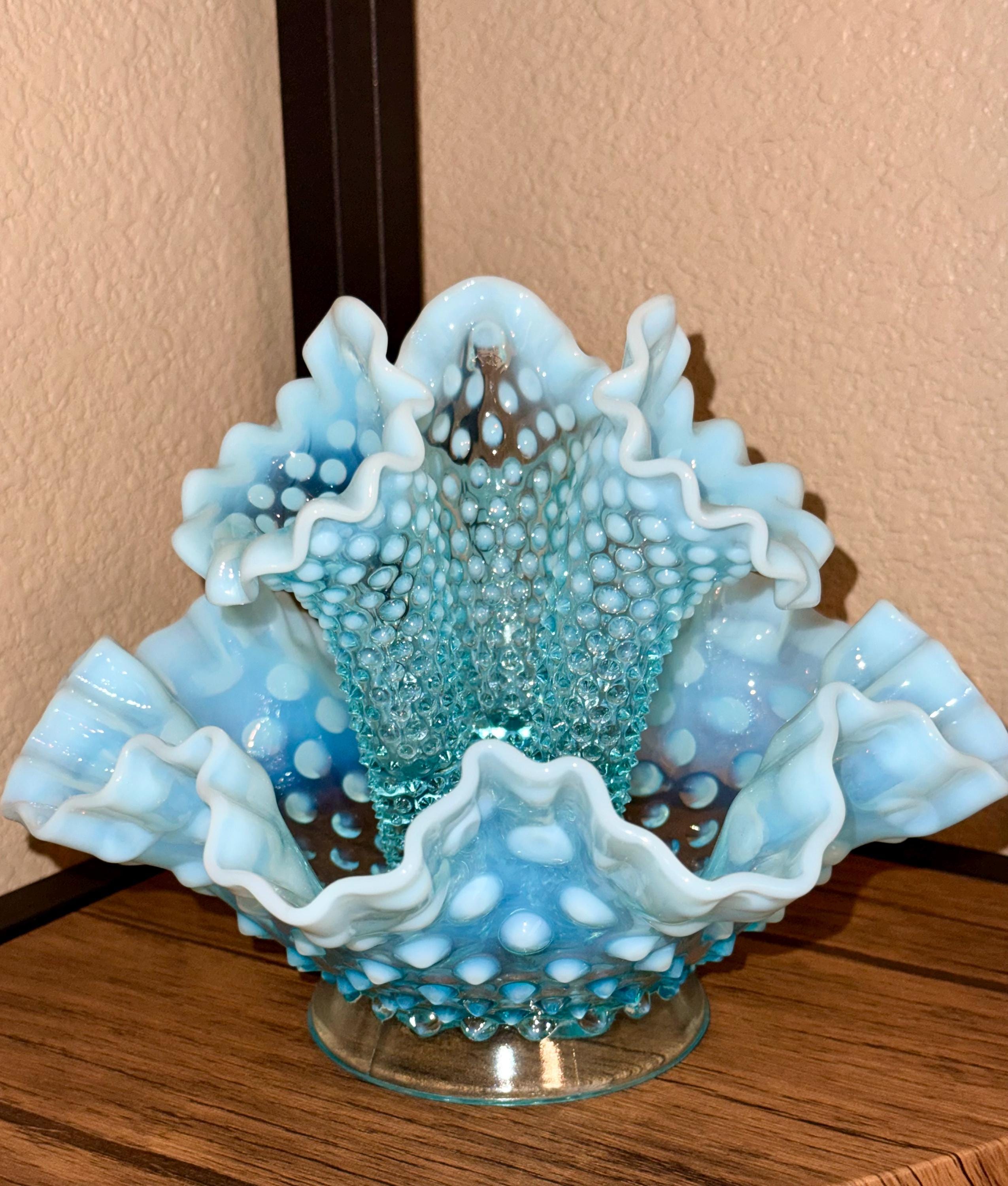 Vintage fenton blue vase - Etsy 日本