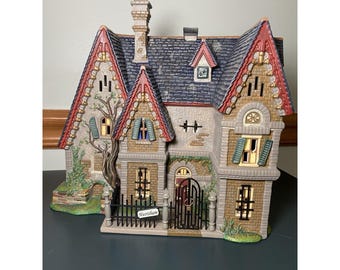 Gótico Dept 56 Clásicos Literarios Grandes Esperanzas Mansión Casa Embrujada Navideña