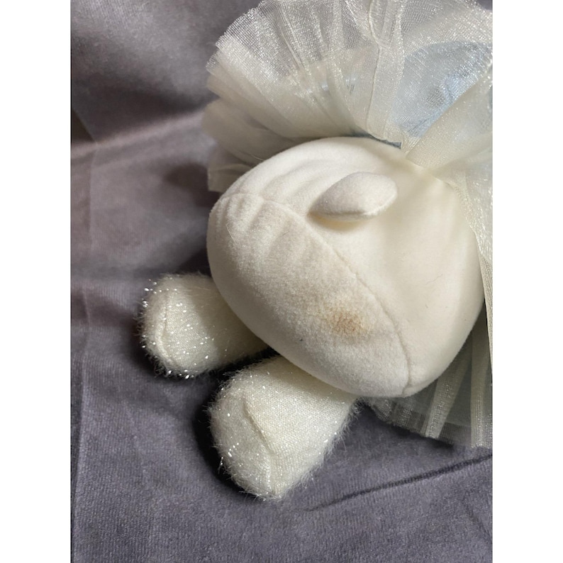 Vintage Hello Kitty Sanrio Smiles Blue Lace Angel Plush 9" RARE image 7