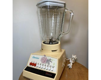 Vintage Oster Osterizer Cycle Blend 10 Speed Blender Tested Works