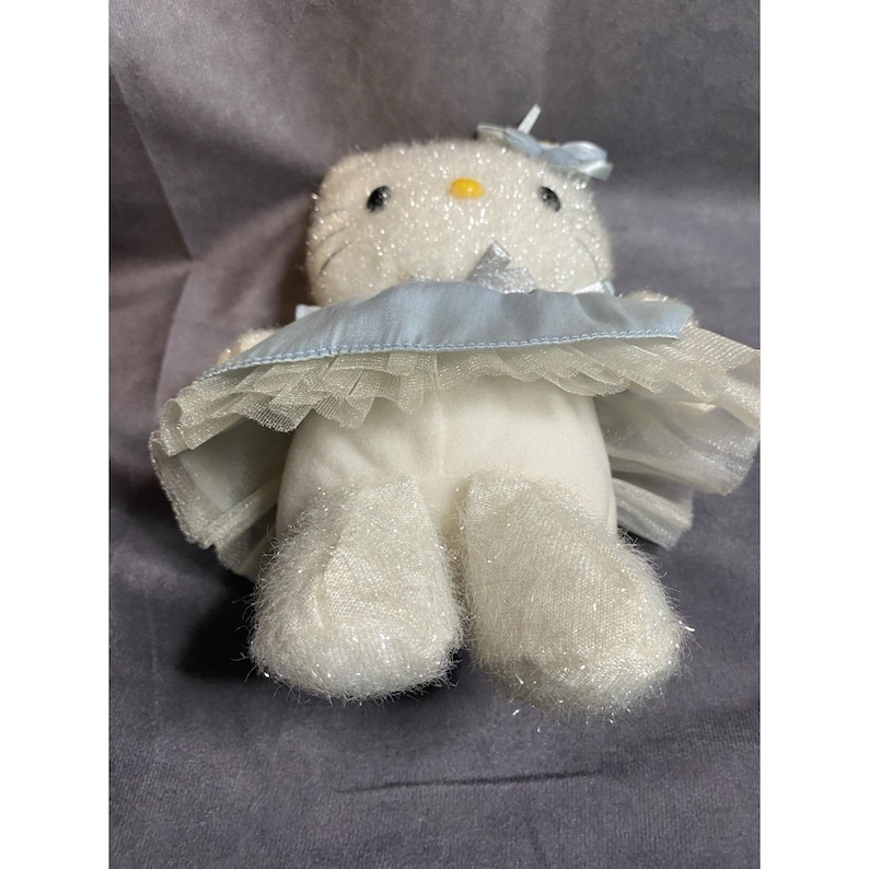 Vintage Hello Kitty Sanrio Smiles Blue Lace Angel Plush 9" RARE image 6