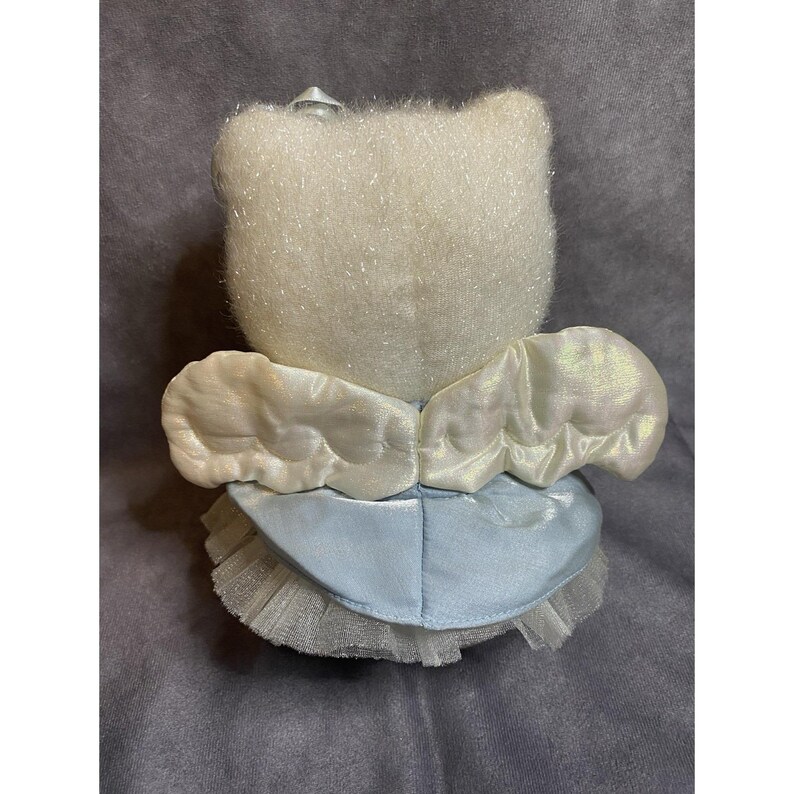 Vintage Hello Kitty Sanrio Smiles Blue Lace Angel Plush 9" RARE image 5