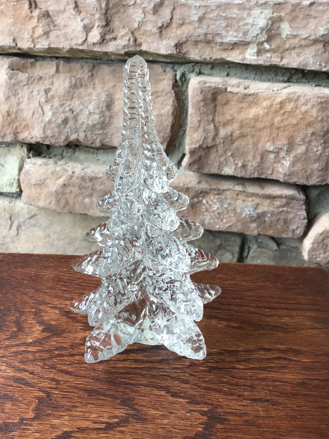 Vintage Glass Pine Tree / Tree Glass / Holiday Decor / Etsy