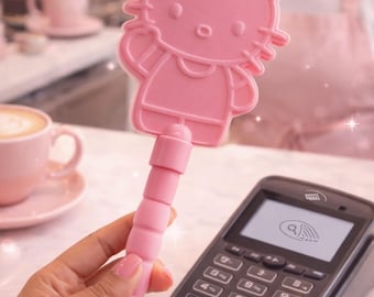 Double Sided Hello Kitty Inspired Pay Wand | Cute Tap to Pay Card Holder