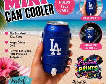 Soporte enfriador de latas / Accesorio portátil para bebidas para la playa, barbacoas y eventos al aire libre.