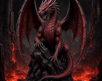 Dragón de las Sombras STL, impresión 3D de Dragón Oscuro, estatua de bestia fantástica, archivo de miniatura de resina gótica