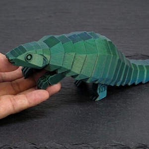 Articulated Lizard STL File, Flexi Reptile 3D Print, Print in Place Lizard Toy, Movable Fidget Animal, Easy 3D Printing STL Mode