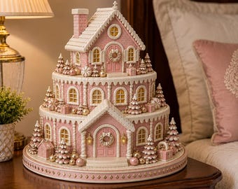 Winter Dorf Haus STL & 3MF Dateien, 3D druckbare Miniatur-Gebäude, festliche Display Dekor, Sammler Dorf Modell, digitaler Download