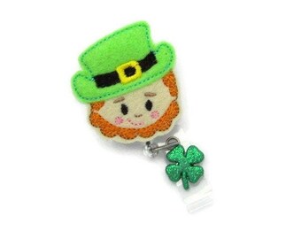 Leprechaun Badge Reel - St Patrick's Day Badge Reel - Leprechaun Gifts - St Patrick's Day Gifts - Badge Reel Gifts - Cute Badge Reel - Badge