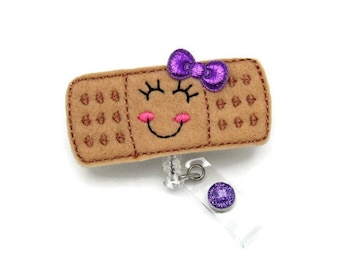Bandaid Badge Reel - Nurse Badge Reel - Medical Badge Reel - Designer Badge Reels - Cute Badge Reel - ID Badge Reel - Badge Reel Gifts
