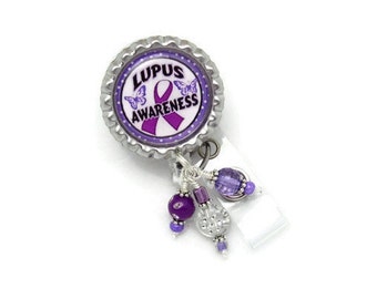 Lupus Awareness Badge Reel - Lupus Badge Reel - Awareness Badge Reel - Lupus Awareness - Lupus ID Badge Reel - Nurse Badge Reel - Badge Reel