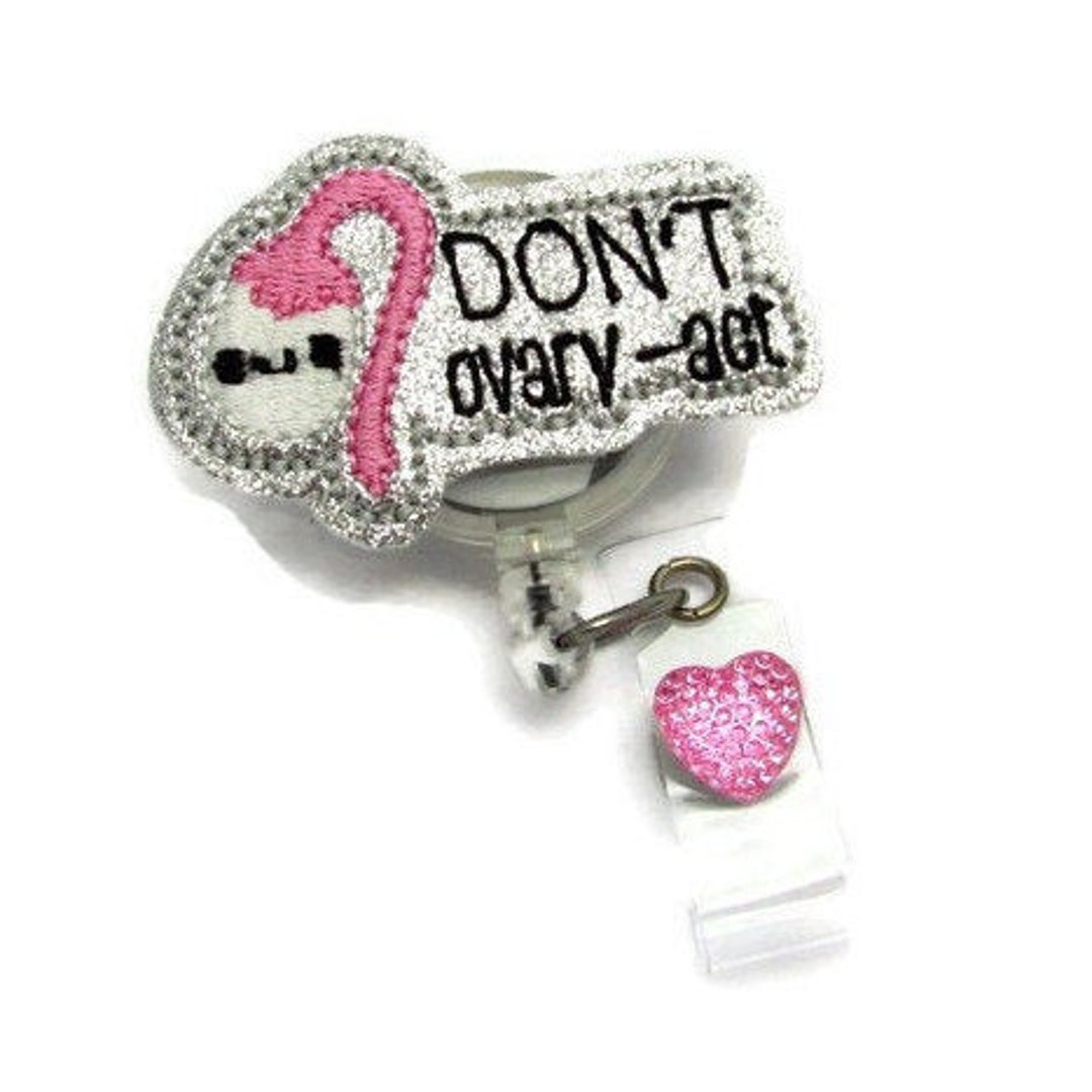 GYN Ovary Badge Reel - Cute Gynecologist Gynecology ID Badge Reel ...