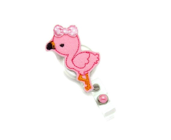 Flamingo Badge Reel - Badge Reel - Flamingo Gifts - ID Badge Reels - Cute Badge Reels - Flamingo ID Badge Reel - Nurse Badge Reel - ID Wear