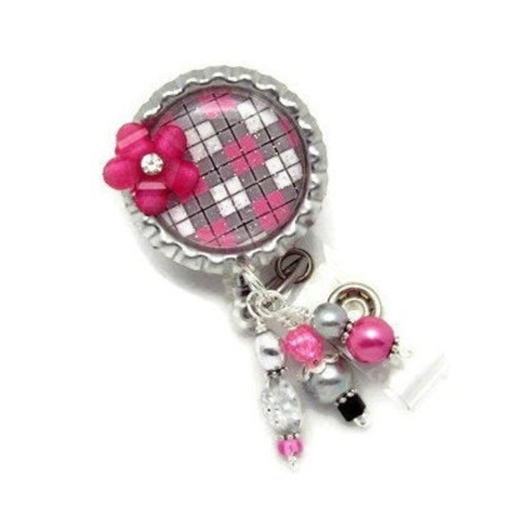 Argyle Badge Reel Badge Reel Badge Reel Jewelry Badge Reel Gifts Argyle