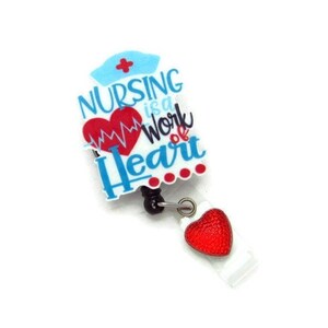 Nurse Badge Reel - Nurse ID Badge Reel - Cute Badge Reel - Medical Badge Reel - Nurse Gifts - Badge Reel - Nursing Badge Reel - ID Badge