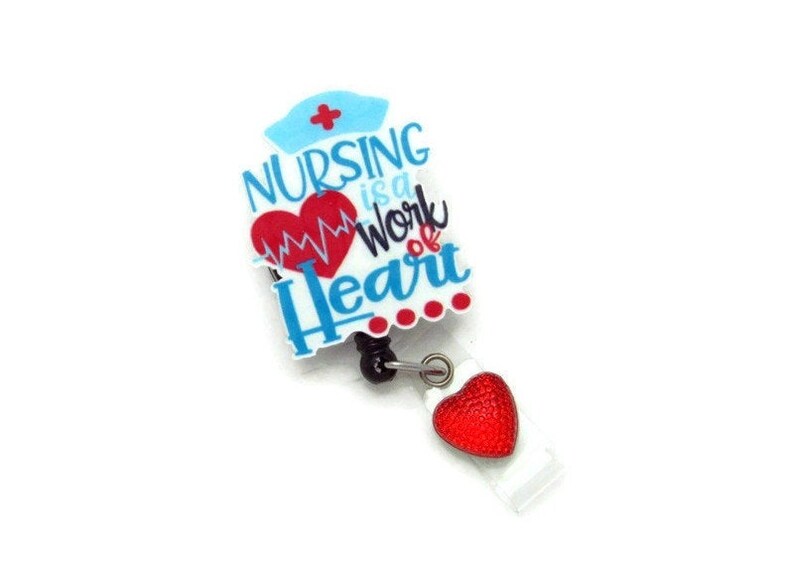 Nurse Badge Reel Nurse ID Badge Reel Cute Badge Reel Etsy