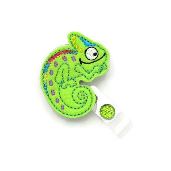 Chameleon Badge Reel - Gecko Badge Reel - Lizard Badge Reel - Reptile Badge Reel - Badge Reel - Designer Badge Reel - Cute Badge Reel Gifts