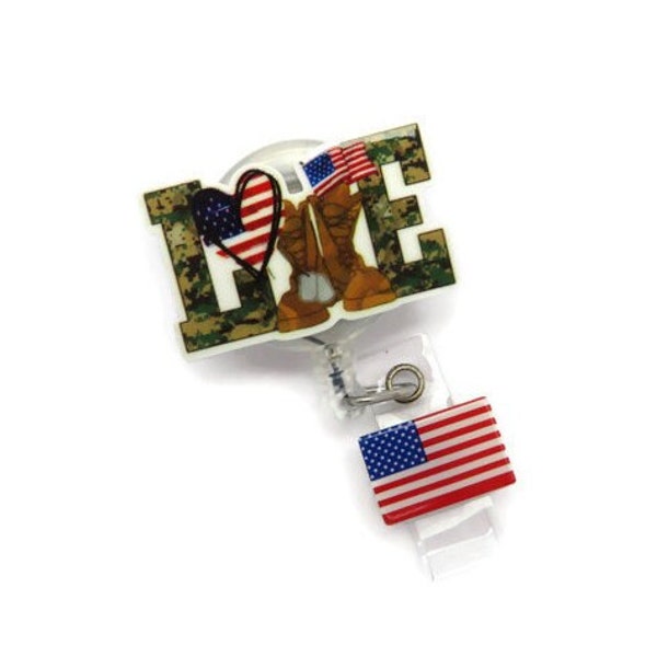 Military Retractable Badge Reel Etsy