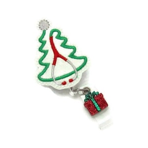 Nurse Badge Reel - Christmas Badge Reel - Nursing Badge Reel - Doctor Badge Reel - Medical Badge Reel - Badge Reel - Christmas Tree Badge