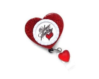 Heart Badge Reel - Heart Healthy Badge Reel - Badge Reel - Nurse Badge Reel - Doctor Badge Reel - Cute Badge Reel - Cardiac Badge Reel - ID