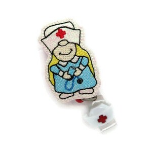 Nurse Badge Reel - Cute Glitter Nursing Name Badge Reel - Medical Badge Reel Gifts - Hospital Badge Reel - Nurse Graduate Gift - Badge Reels