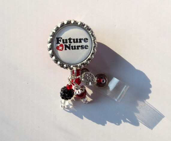 Future Nurse Retractable Badge Reel - Future Nurse Gift - Student Nurse  Badge Reel - Designer Badge Clips - Unique Badge Reels - Fun ID Pull